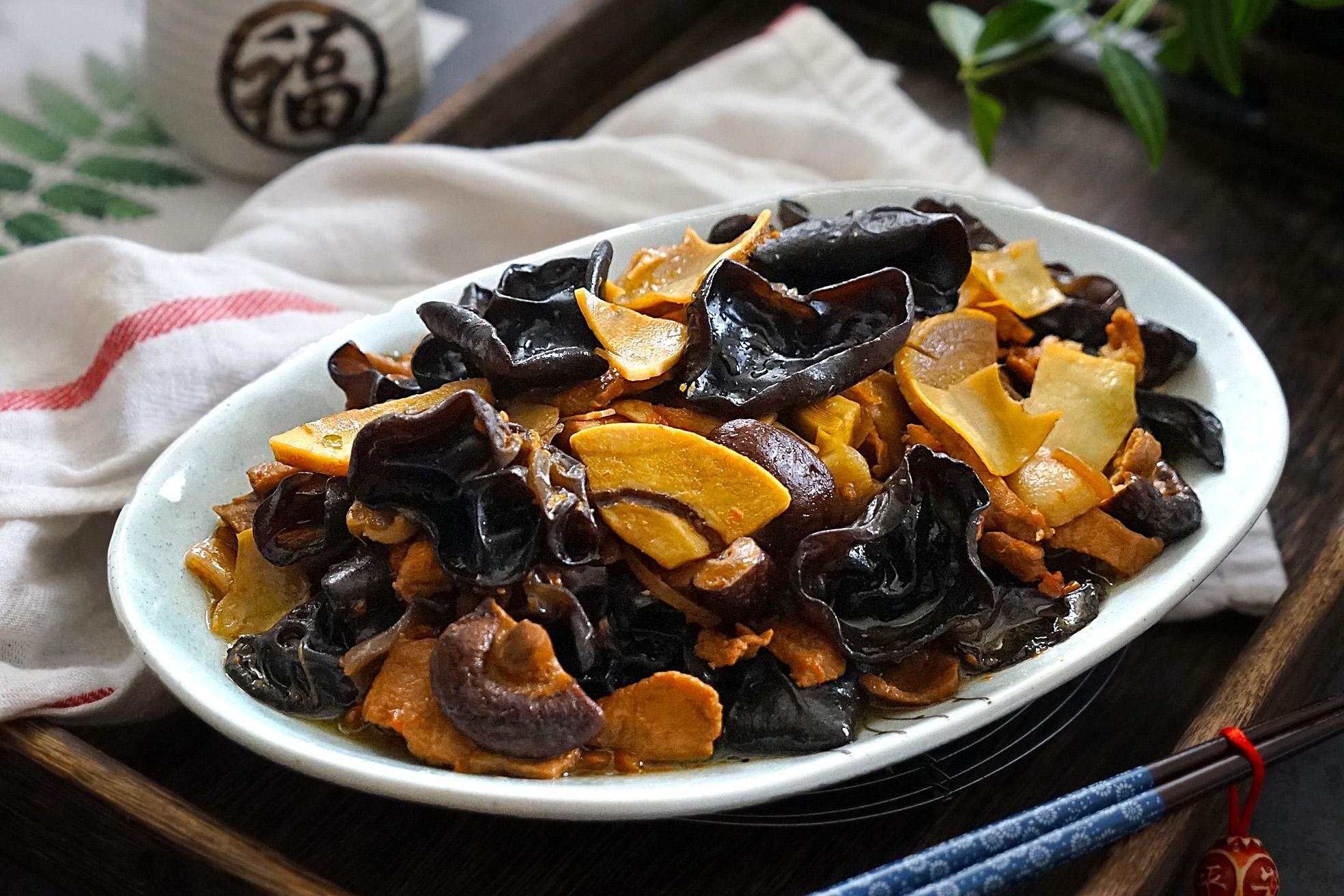 木耳春笋炒肉片