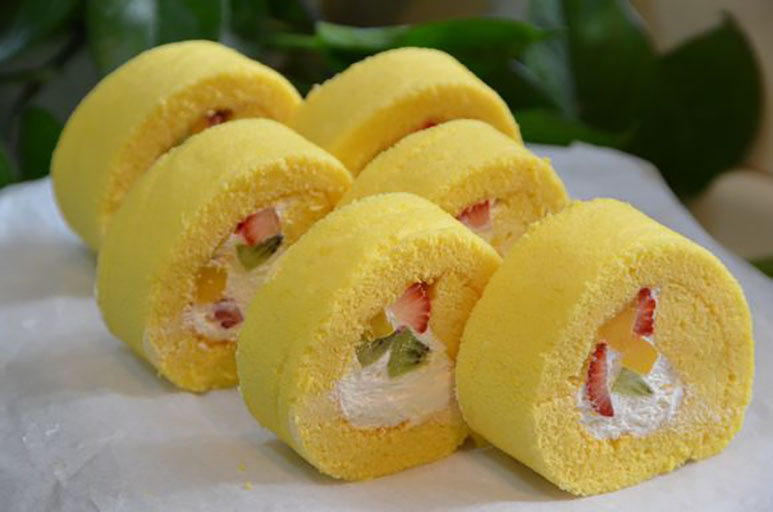 水果天使蛋糕卷