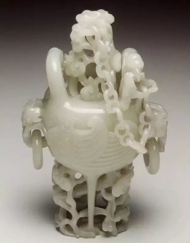 中国　玉石白玉彫刻　隻耳活環　飾壷　V　R7969 中国 玉石白玉彫刻 隻耳活環 飾壷 V R7969 中国 玉石白玉彫刻 隻