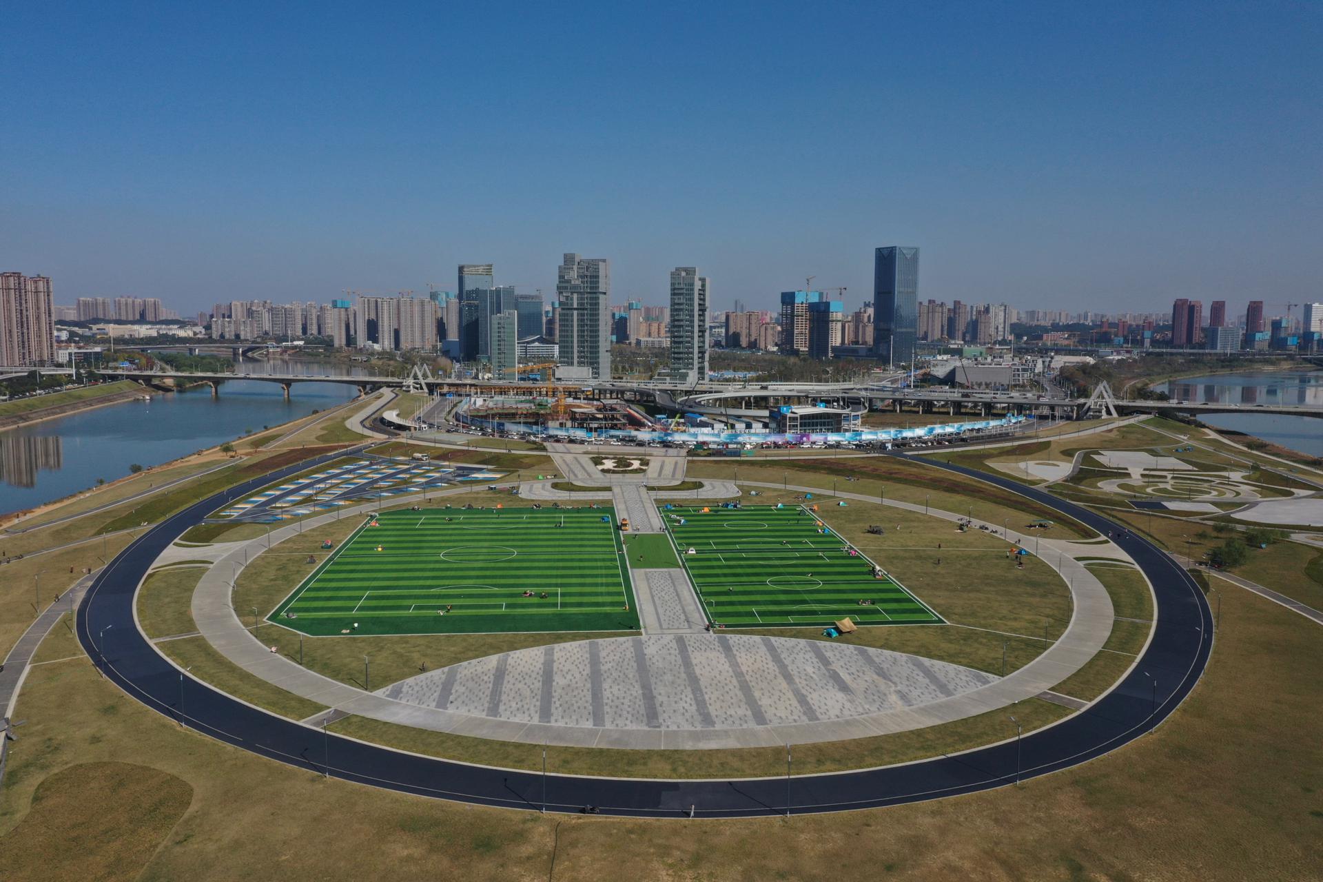 2021年11月,长沙马栏山体育公园基本建成,预计年底前可正式开放