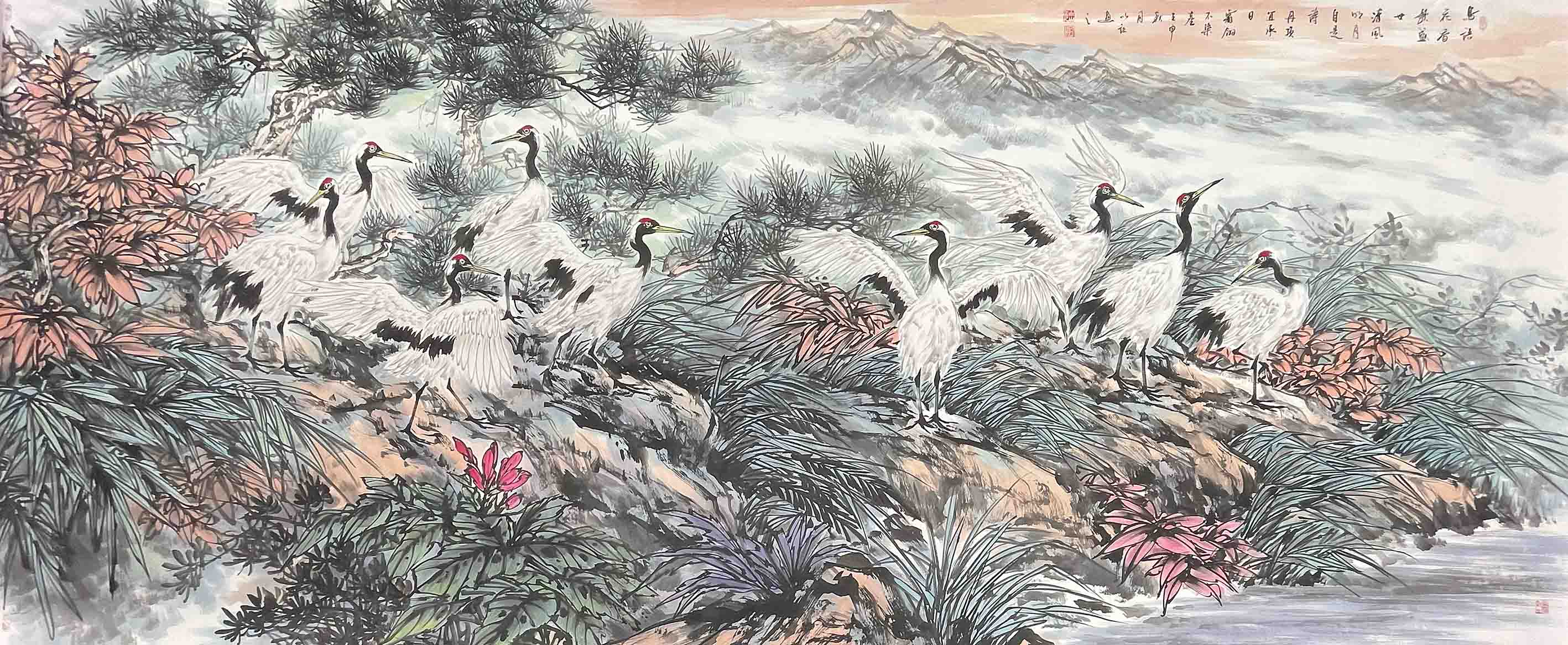 中国近现代名家画集(大红袍)朱以让画集