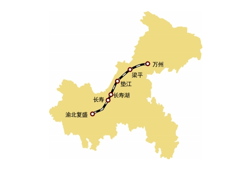 data-lemmaid="22023977">郑渝高速铁路 /a>万渝段,简称渝万高铁,又名
