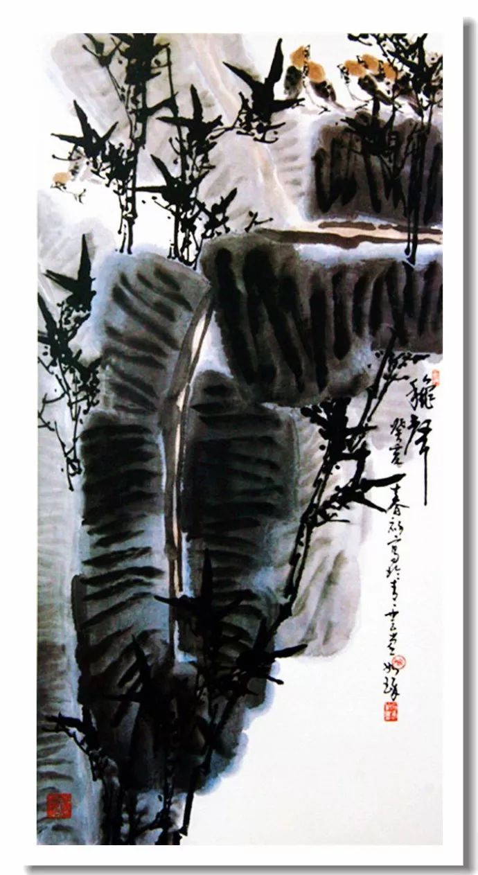 中国の著名な画家書道家崔如琢花鳥絵画作品　29x30cm 中国の著名な画家書道家崔如琢花鳥絵画作品 29x30cmの通販 by