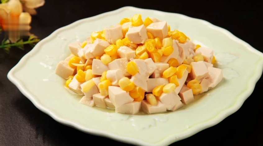 香甜玉米拌豆腐