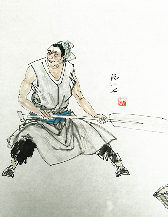  p>        阮小七,绰号"活阎罗",小说《 a target="_blank" href="