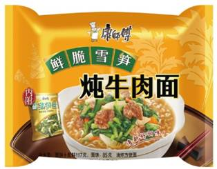 康师傅鲜脆雪笋系列面