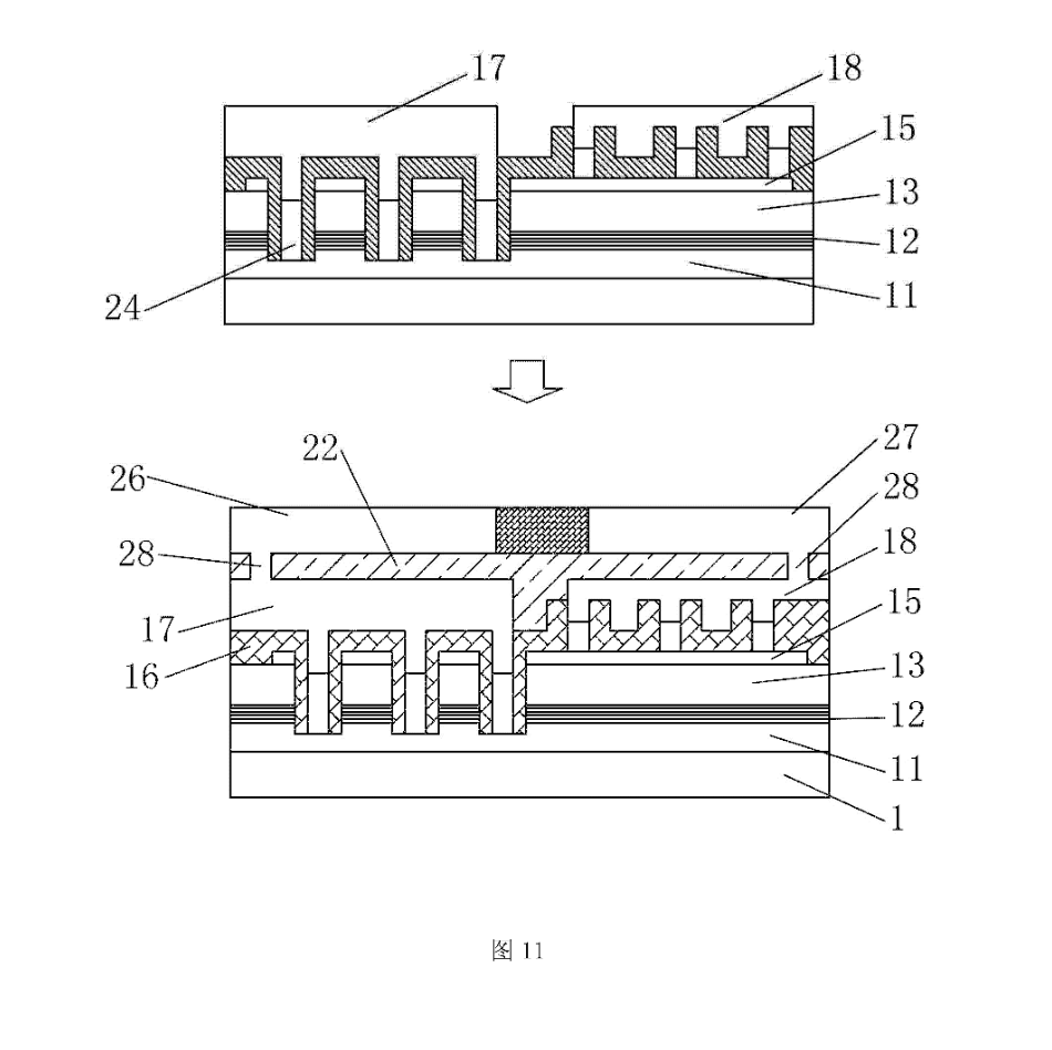 led倒装芯片封装器件,其制造方法及使用其的封装结构