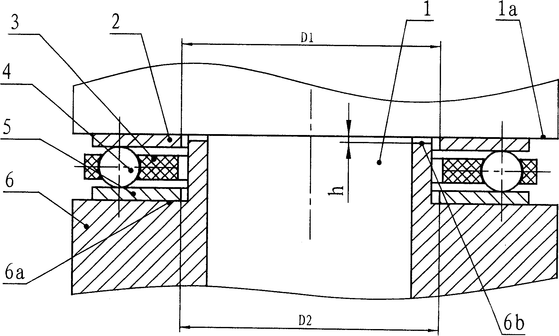 变孔径平面止推球轴承