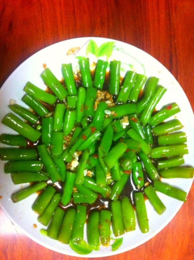蒜泥拌四季豆