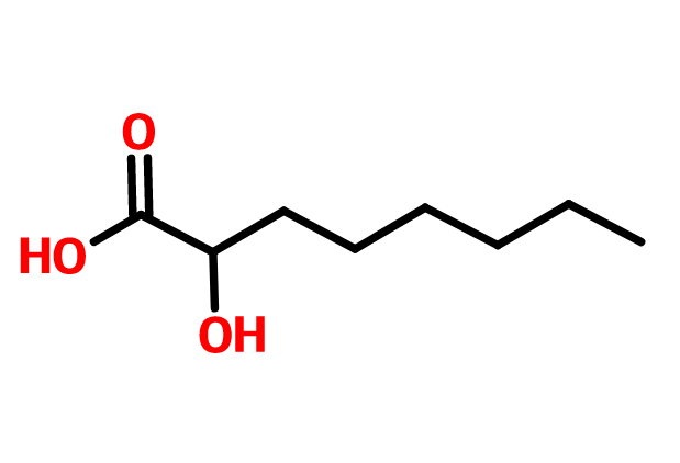  p>2-羟基辛酸,一种有机化学物质,分子式:c sub>8 /sub>h sub>16 /sub