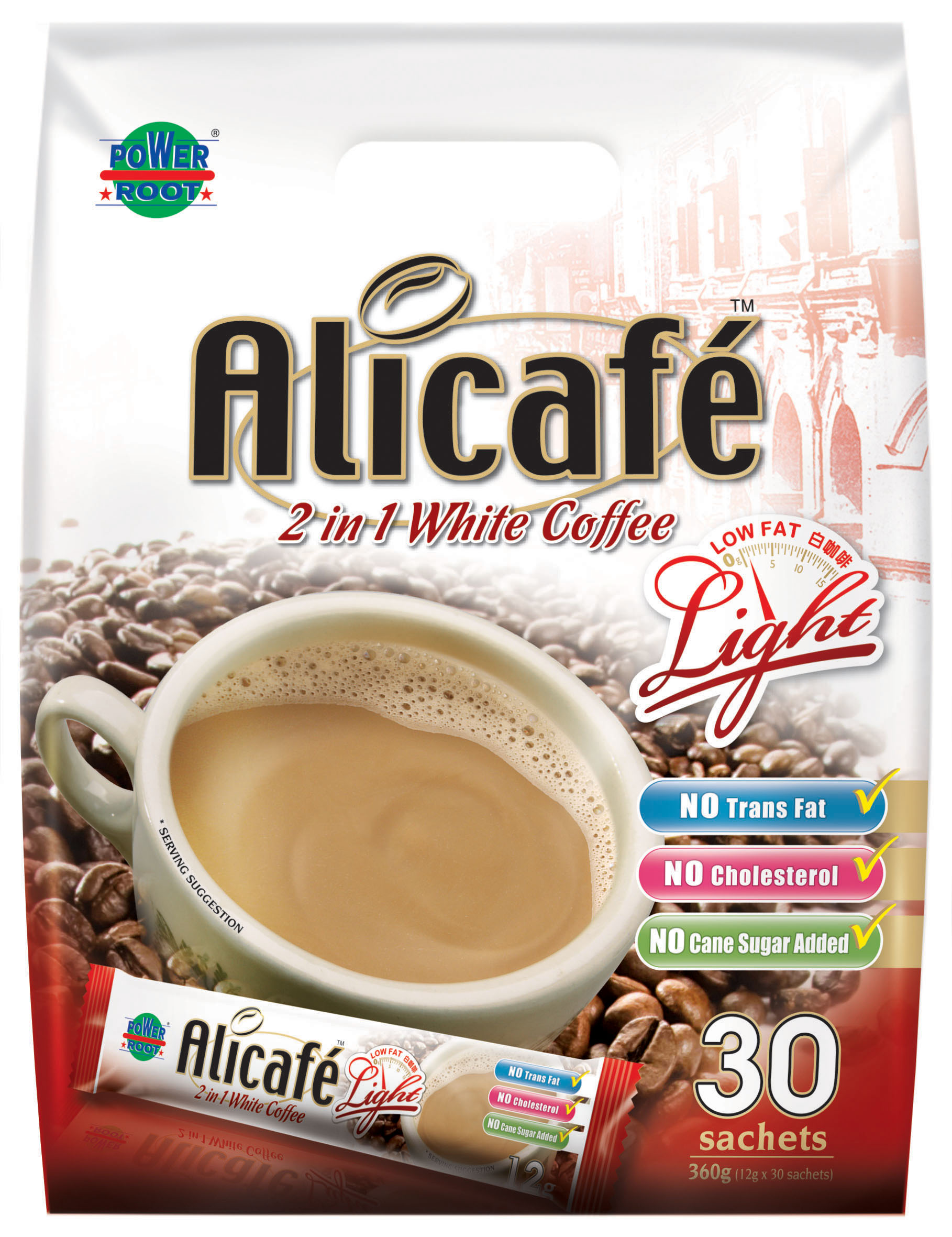 啡特力白咖啡源自马来西亚,是享誉世界的马来西亚顶级白咖啡品牌,产品