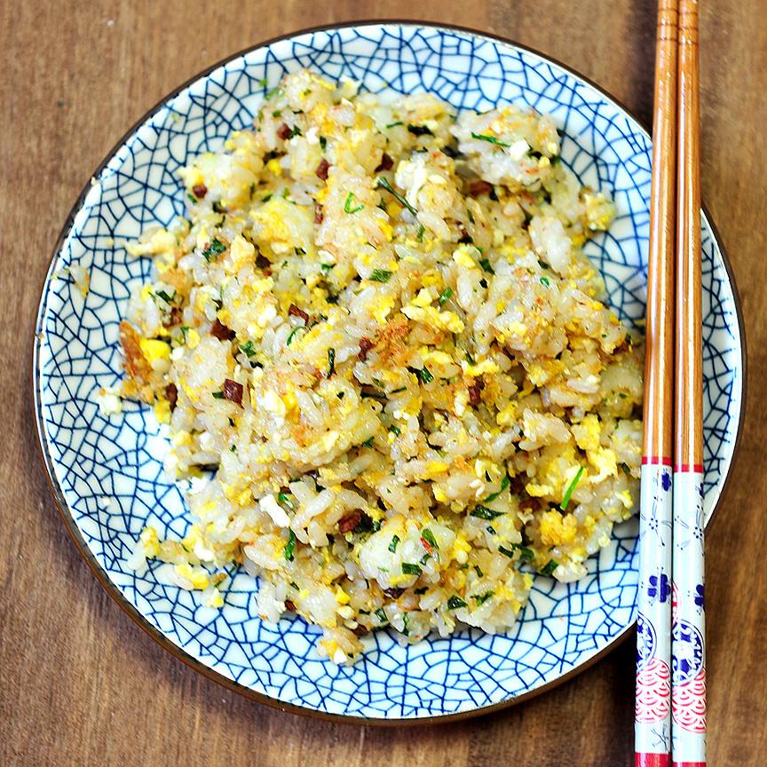  p>素炒饭是一道美食. /p>