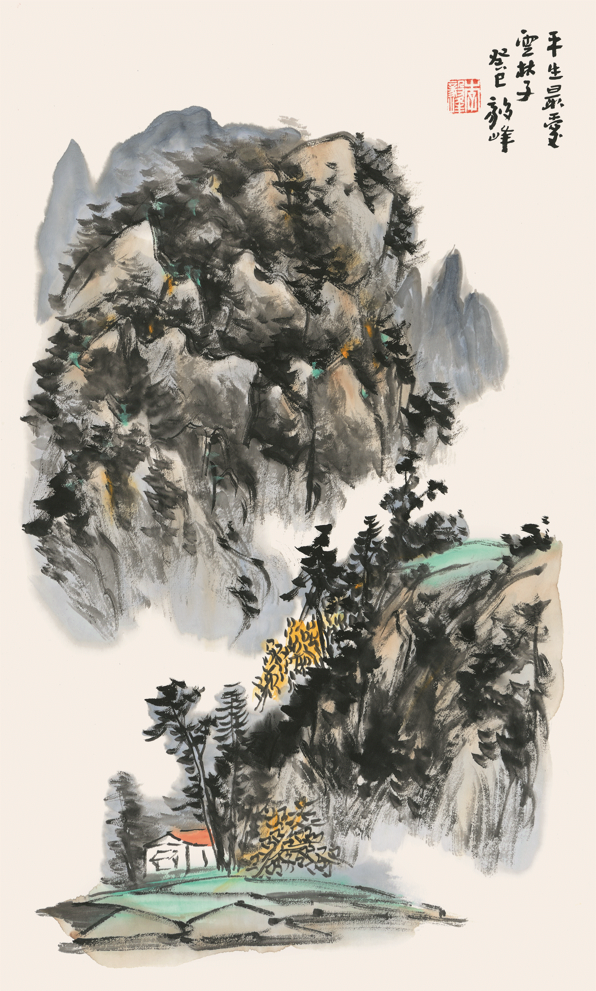 p>李毅峰,画家,学者.字:一峰.号:泊牛山房.