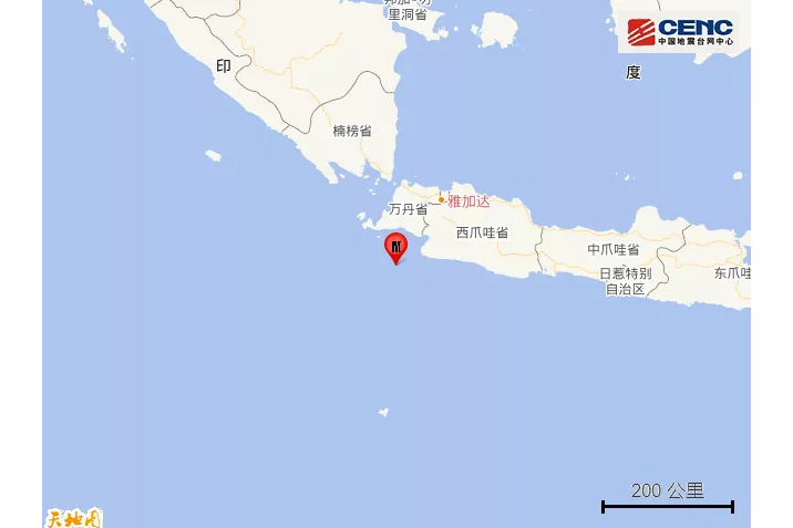 1·17爪哇岛海域地震