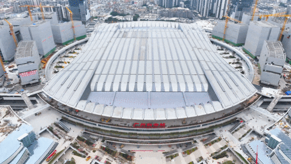 广州白云站动图