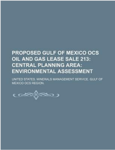 proposed gulf of mexico ocs oil and gas lease sale 213