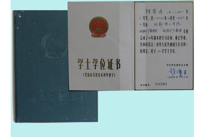 工学学士学位