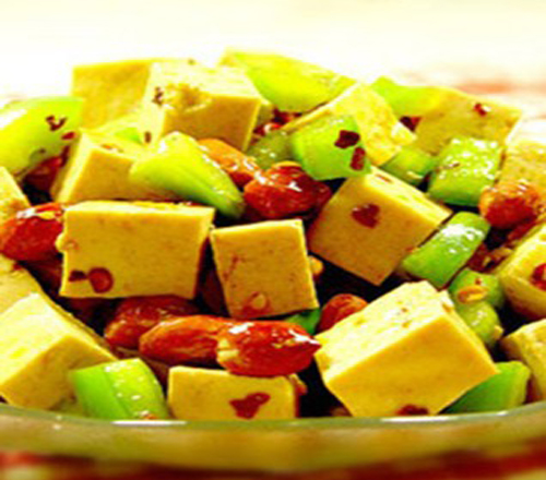 尖椒拌豆腐