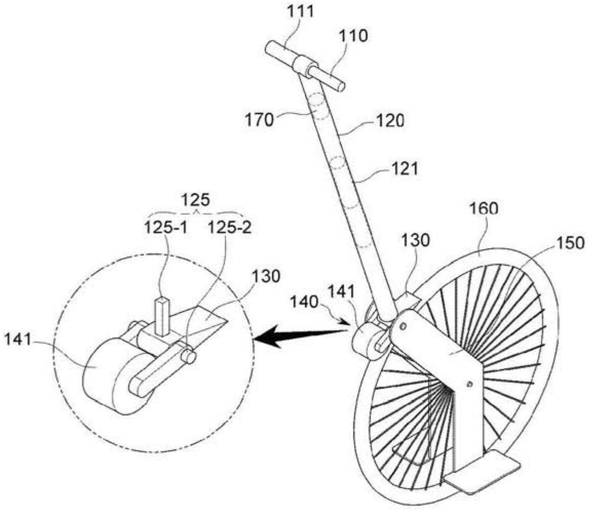 立式独轮车传动装置