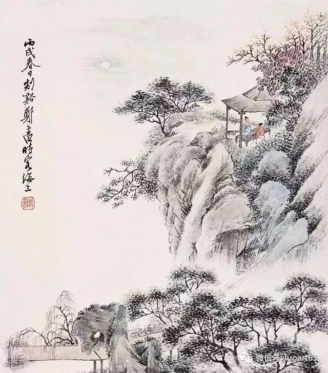 民国画家郑午昌山水画作品欣赏_百科TA说