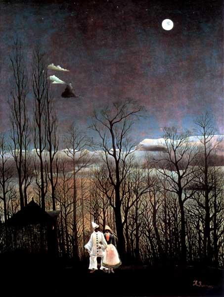  p>《狂欢节之夜》(别名:狂欢节的晚上)是法国现代派画家卢梭于1886年