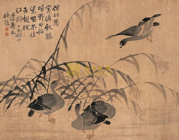 芦雁图（边寿民画作）_百度百科