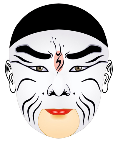 京剧白脸