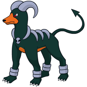 据说听到它那恐怖叫声的人都会毛骨悚然.黑鲁加是一种黑暗宝可