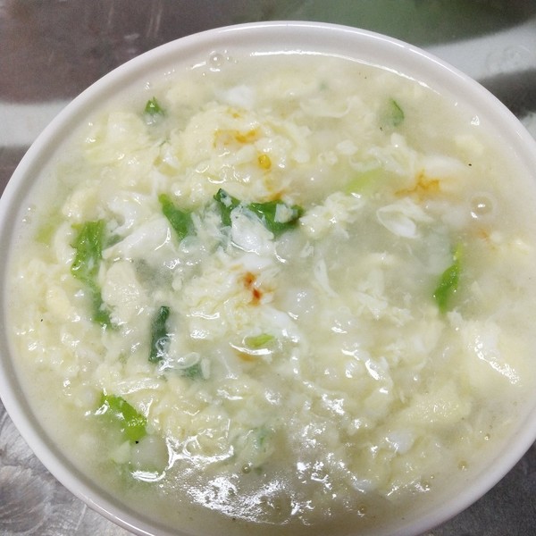 青菜鸡蛋面疙瘩汤