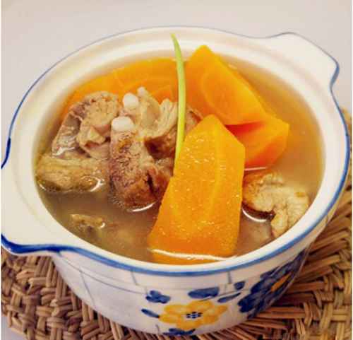  p>胡萝卜排骨汤是广东传统名肴,属于 a href="#" data-lemmaid="