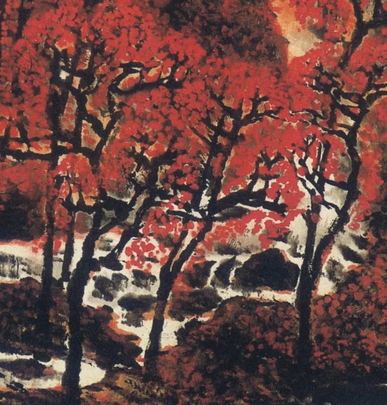  p data-id="gnwgejcvkg">《万山红遍层林尽染》是李可染于1962年首次