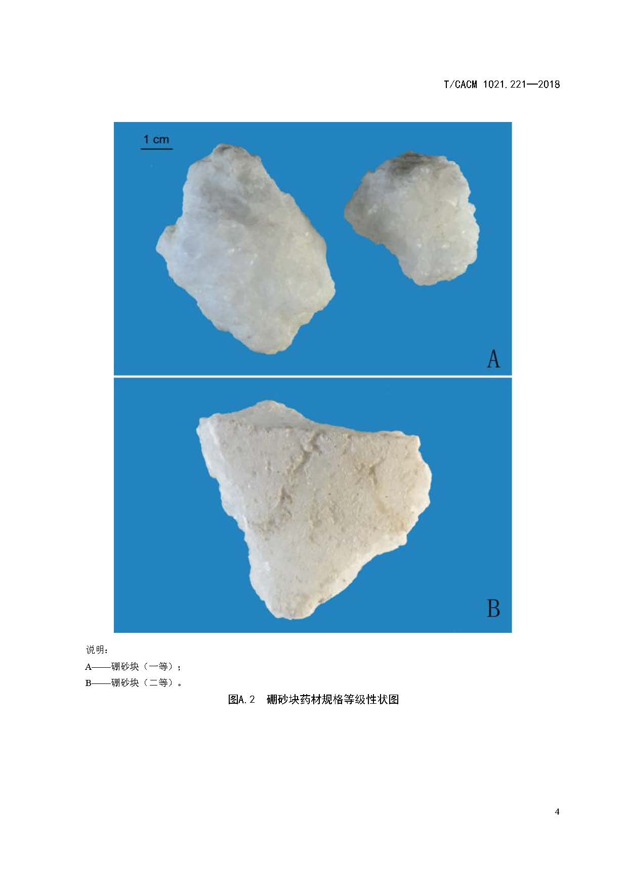  p>《中药材商品规格等级—硼砂》(t/cacm 1021.