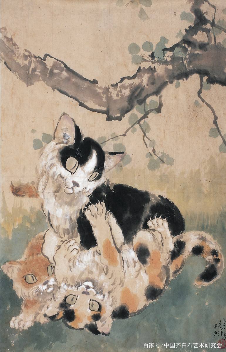 齐白石书画院-汤发周详解徐悲鸿《猫戏图》拍卖之路背后的秘密_百科TA说