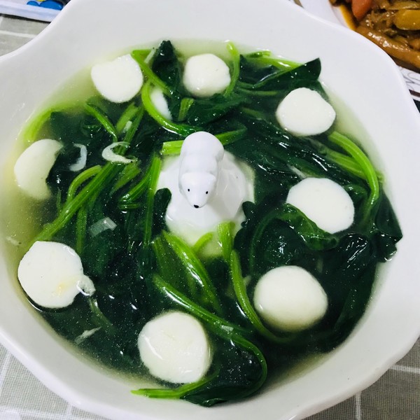 菠菜鱼丸汤