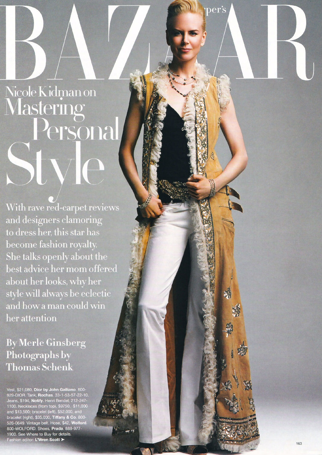 (nicole kidman) /i>,1967年6月20日出生于美国夏威夷,澳大利亚女演员