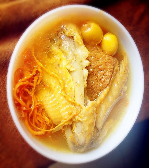 猴头菇虫草花汤