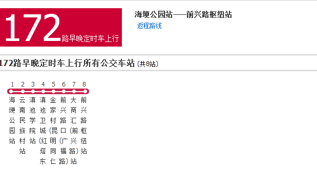  p>昆明公交172路早晚定时车是一条公交车线路,隶属于昆明公交集团3