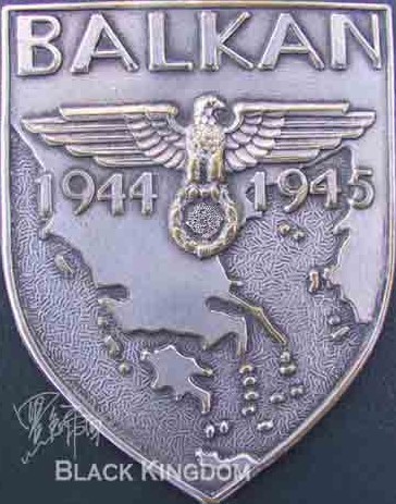 下面是一个鹰(党卫军样式鹰,也有陆军样式)抓着一个纳粹万字,鹰下方