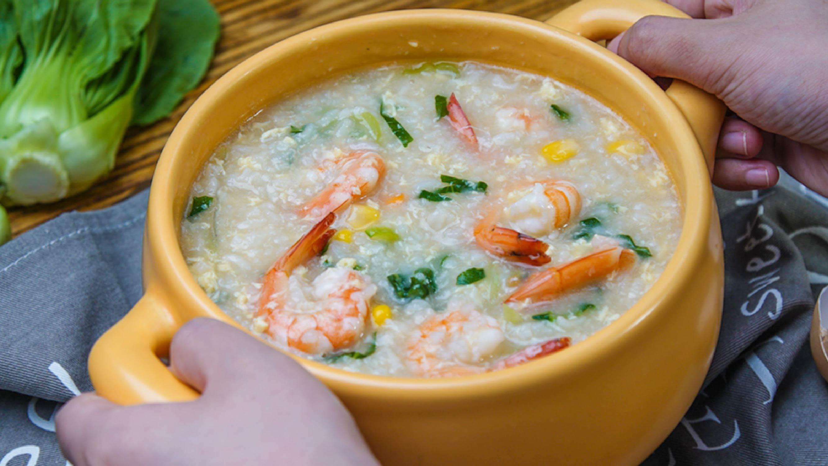 小羽私厨之砂锅鲜虾粥