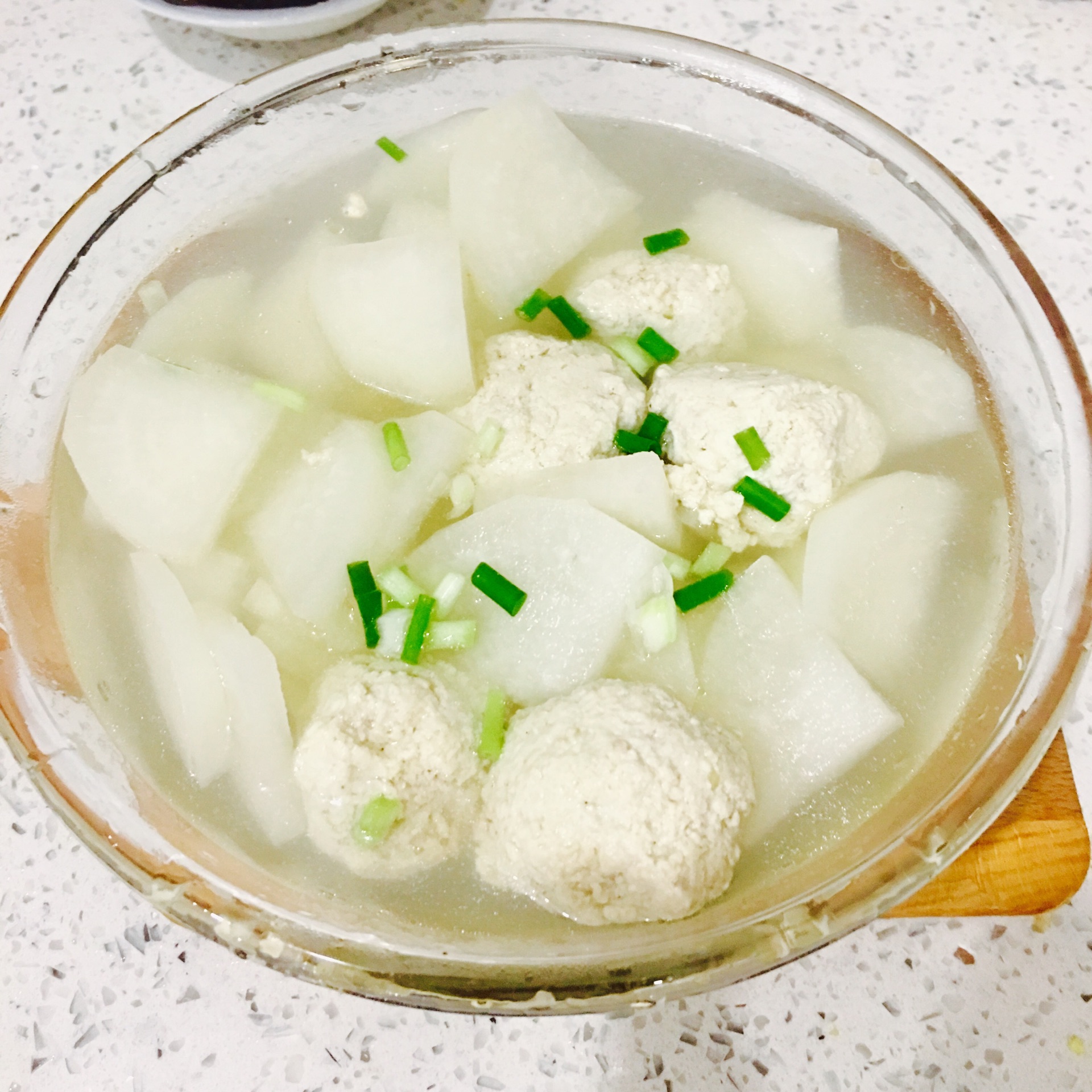 香藕豆腐丸子汤