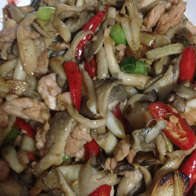 猪肉炒蘑菇