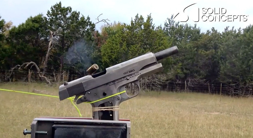 3d打印金属手枪