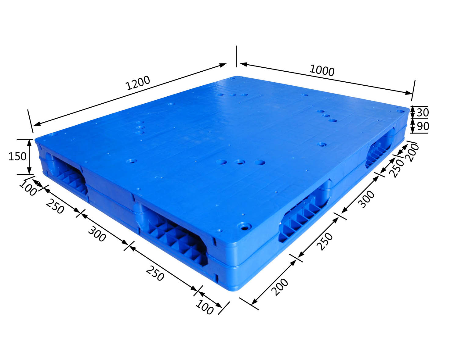 双面托盘顾名思义是指正反两面均可使用的托盘.
