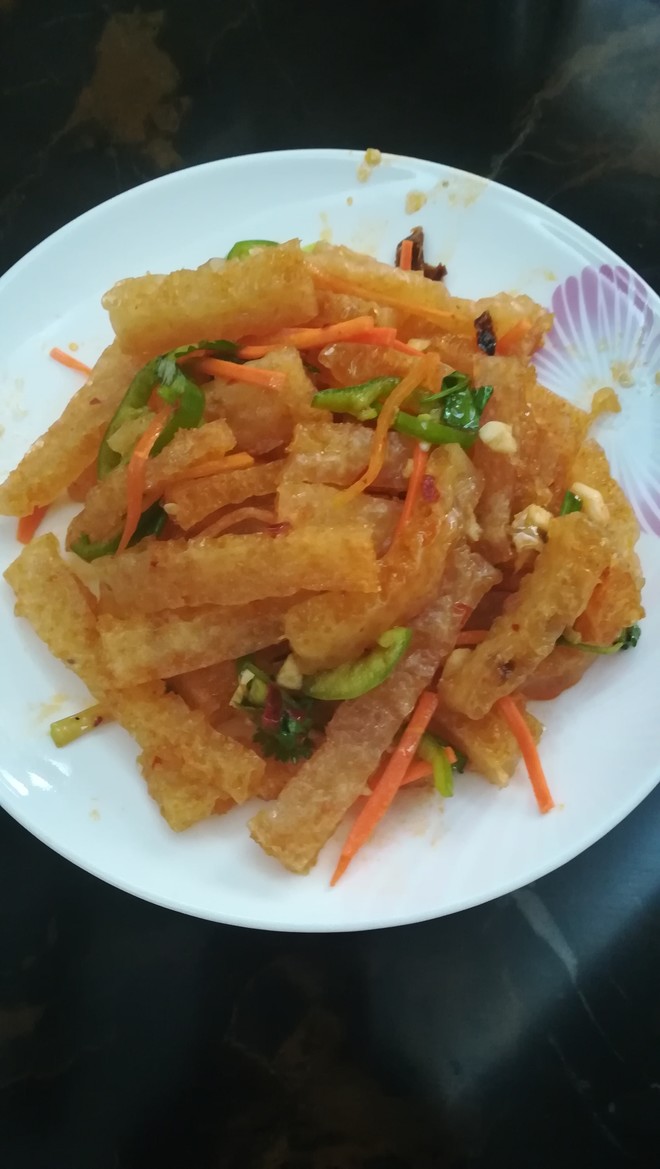 凉拌炸猪皮