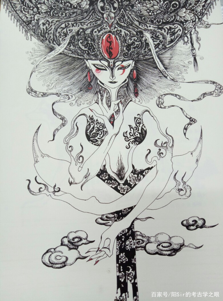 山海经：西王母到底长哪样？豹尾虎齿爱长啸，还是风姿绰约真女神_百科TA说