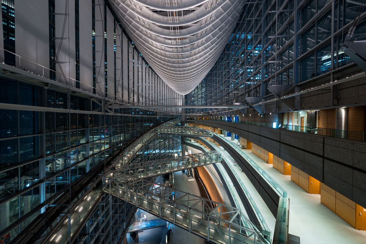  p>东京国际会议中心由大厅颇具特色的4栋厅堂建筑,和富有象征意义的