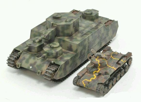  p>百式100吨重战车是日本陆军内部研制的一种战车战型战车,使用时间