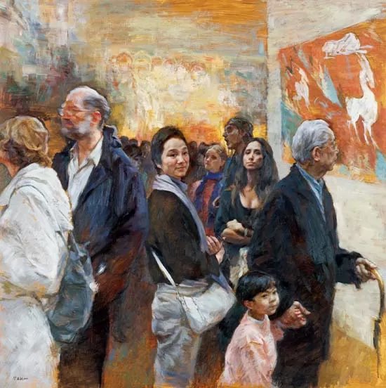  p>《敦煌艺术巡展》是管建新(浙江)创作的油画作品. /p>