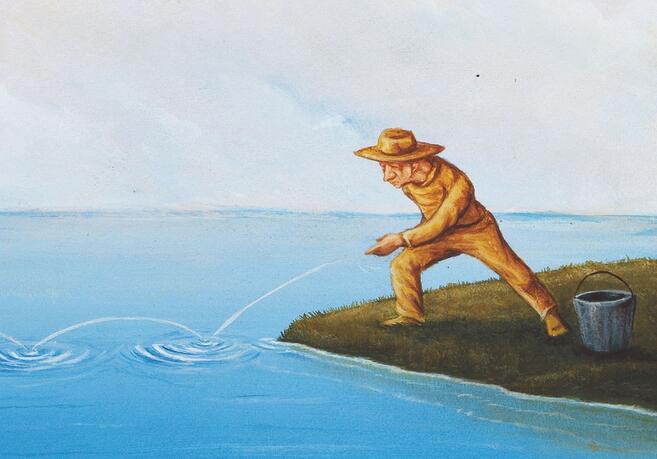  p>打水漂,一种大众游戏,别名轻功水上漂,七点漂,漂瓦,是用扁型瓦片或