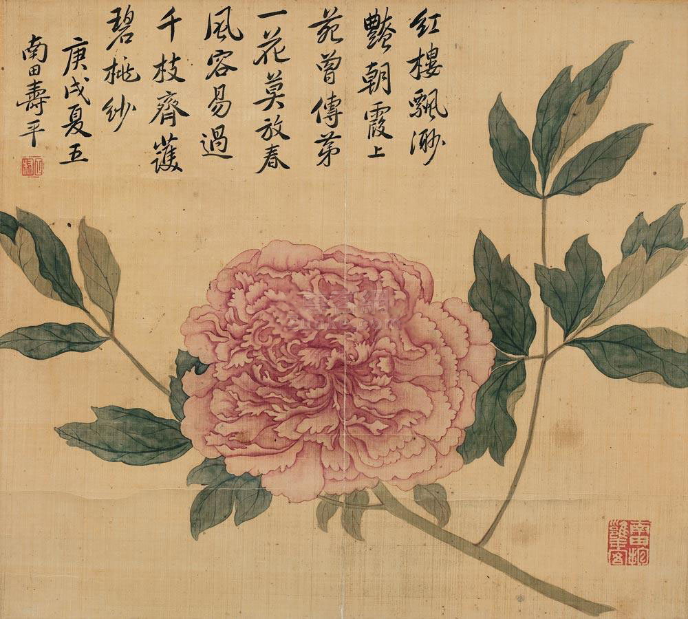 即恽寿平,原名格,字寿平,后以字行,改字正叔,号南田,别号云溪外史,晚